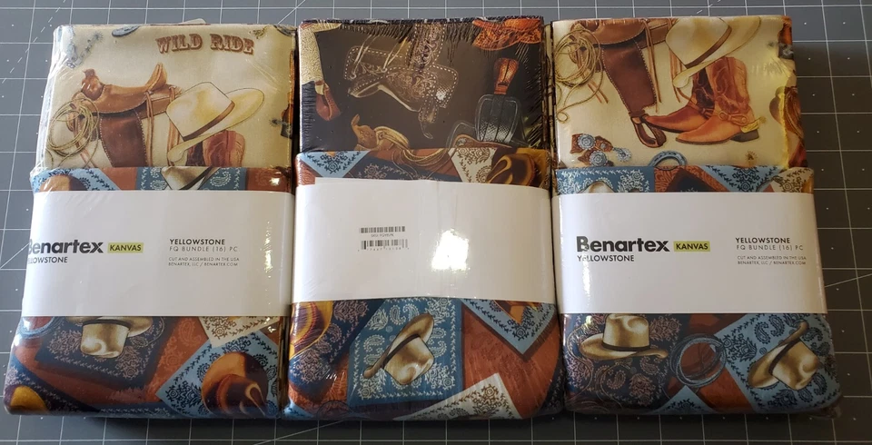 Yellowstone•Horse, Western 16) Pc Fat Quarter Fabric Bundle 100%Cotton•LOOK - Image 3 of 3