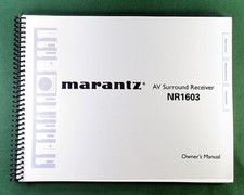 Marantz NR1603 Instruction Manual: Full Color  Protective Covers 
