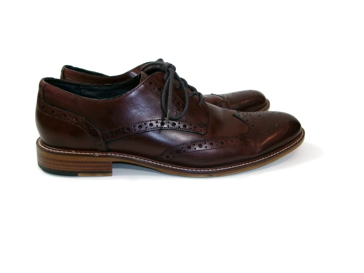 Joseph Abboud Brown Leather Men\'s Derbys Joseph Abboud Men main image 2