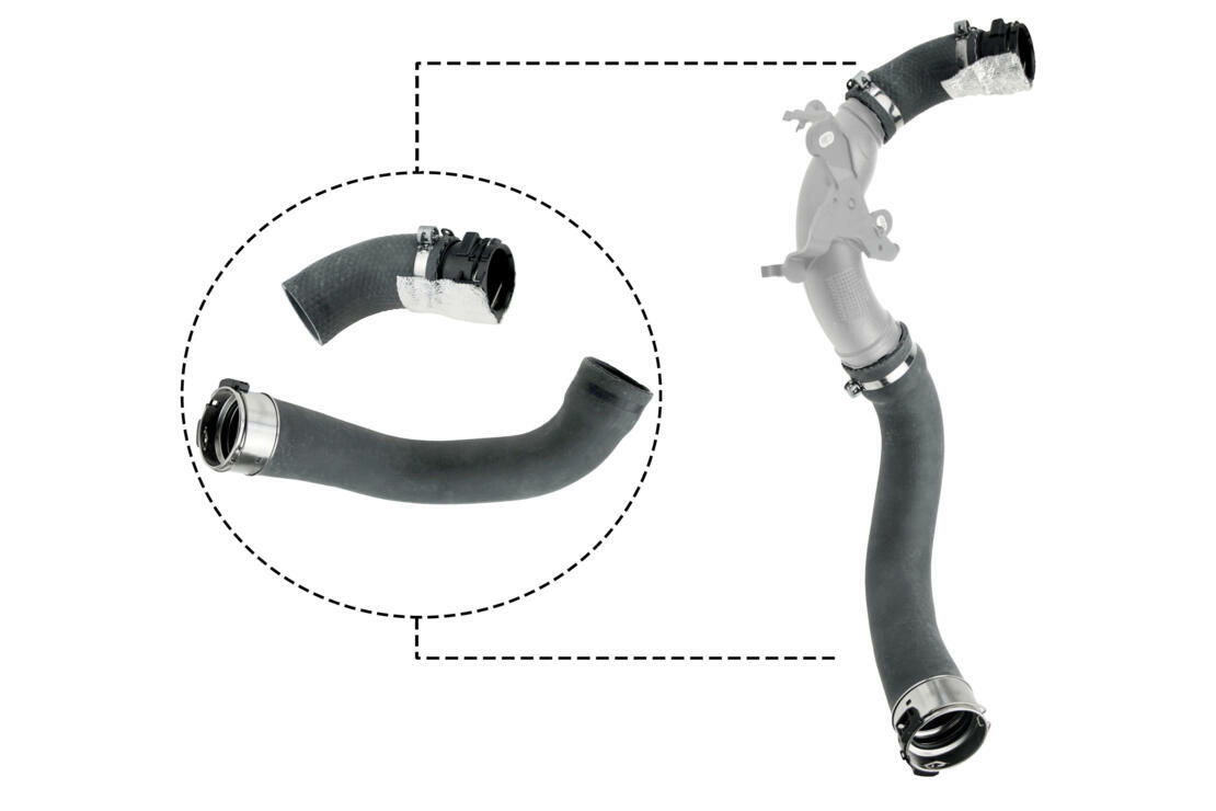 VAICO V46-1025 Flessibile aria alimentazione (144602500Rkit)