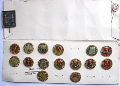 Russische antike Städte Embleme Pin Anstecker x16