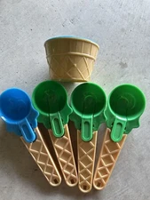 Gueuusu Ice Cream Scoop with Non-Slip Handle, Set Of 5