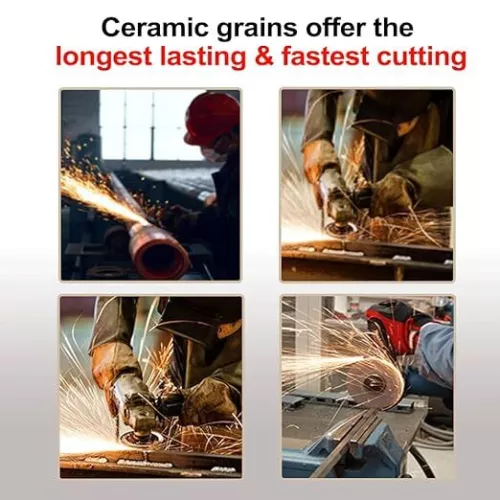 4-1/2"x7/8" T29 Ceramic Flap Disc Sanding Grinding Wheel 40 60 80 120 Grit - Picture 7 of 23