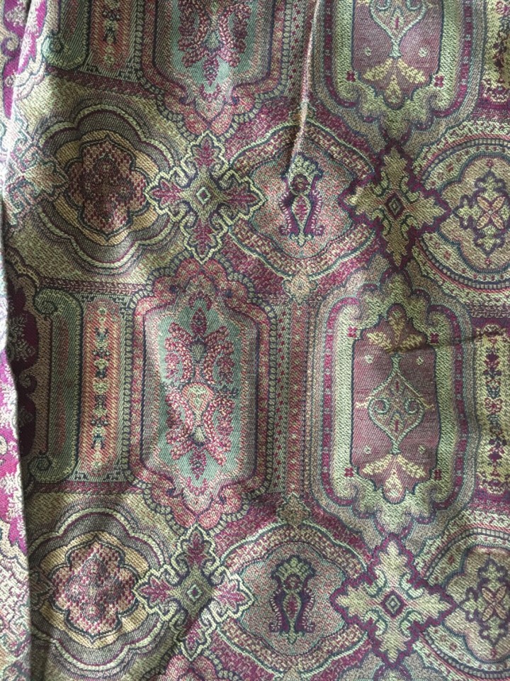 Laura Ashley Fabric Vintage Gold/Red Jacquard Curtains eBay