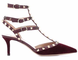 burgundy valentino heels