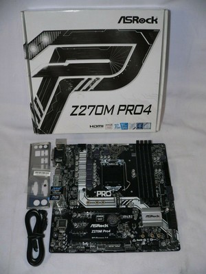Asrock Z270m Pro4 Lga1151 Ddr4 Hdmi Dvi Vga Usb Type C Motherboard Latest Bios 4717677332490 Ebay