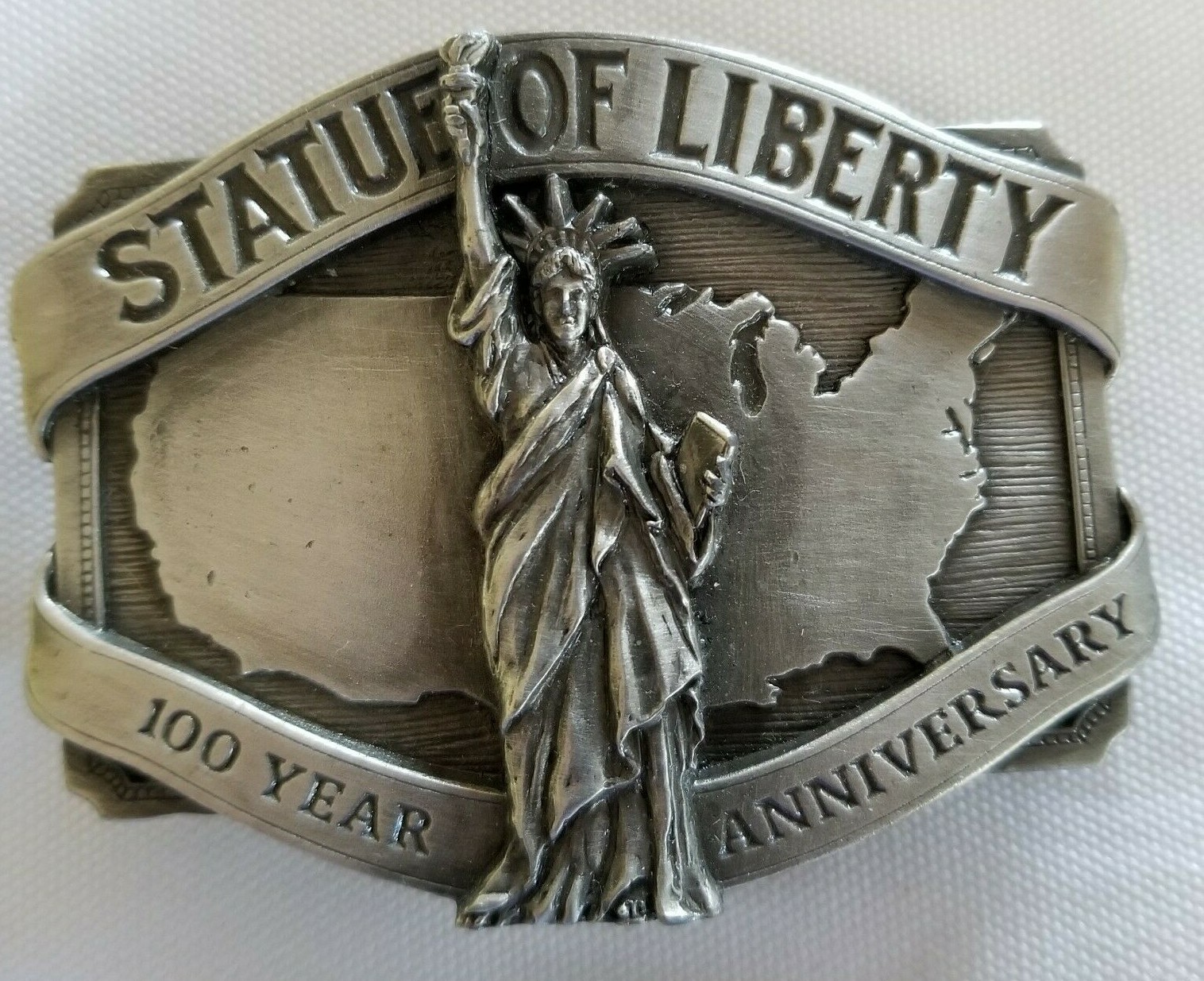 Vintage Statue of Liberty 100th Anniversary Belt Buckle-image