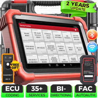 2024 LAUNCH CRP919XBT Elite Car Bidirectional Diagnostic Scanner Tool ECU Coding