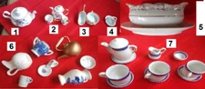 Select Mini Dish or Tea Set: Gold Crown England Bone China Japan Parlee