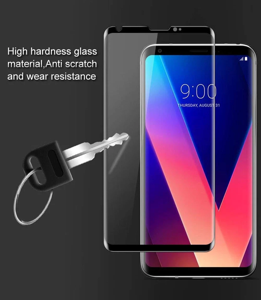 For LG V30 / V30 Plus / V30S ThinQ - 3D Curved Tempered Glass Screen Protector - Image 4 of 4