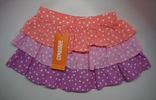 New With Tags Baby Girl Cotton Skirt Diaper Cover Polka Dot Ruffle 12-18 mos