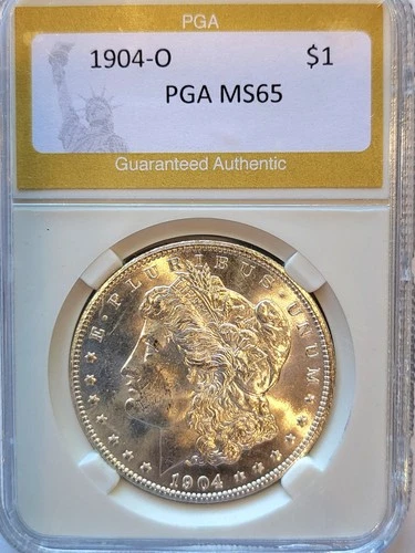 1904-O   PGA MS-65   Brilliant, close to PL   Morgan Silver Dollar   #360