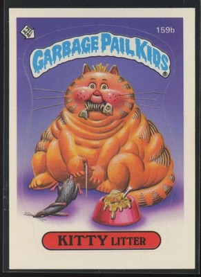1986 Garbage Pail Kids Series 4 Kitty LItter #159B