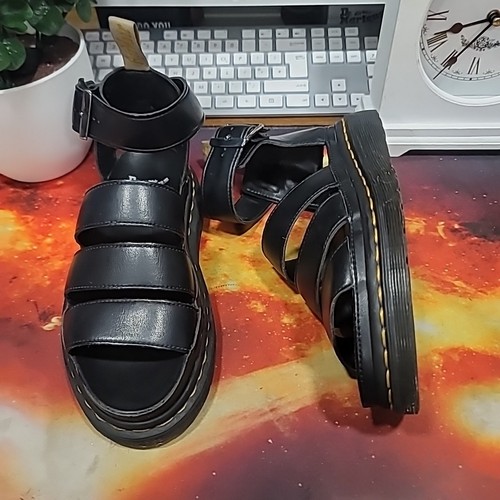 Sandalias Dr Martens Vegan Clarissa ll Gladiador Negras Talla UK 4 - Imagen 13 de 22