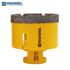 1pc 60mmDiamond Drilling Core Bits Hole Saw Cutter for Marble Tile Angle Grinder