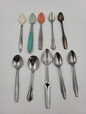 LOT OF 10 VINTAGE BABY SPOONS STAINLESS ONEIDA, Munchkin...