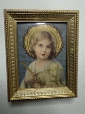 Vintage Mini Picture With Metal Frame