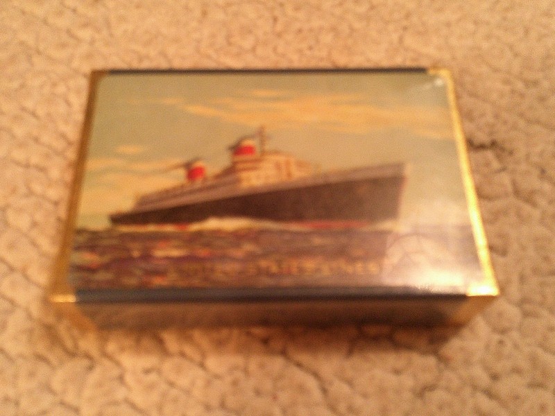 VTG United States Line Blue Gold Box Steamer Ship 1940's Playing Cards (NEW)