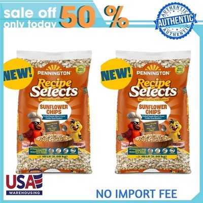 2P Pennington Recipe Selects Sunflower Chips Wild Bird Food, 15 lb.