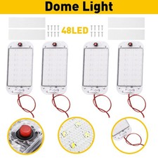 Universal 4x Led Interior Dome Light For Car Van Caravan Boat Camper Trailer Rv