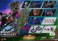 Hot Toys Avengers Infinity War MMS476 Guardians of the Galaxy Rocket Groot Set