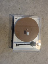 Proj-ject T1 SB Turntable White with Original Cables. Excellent Condition