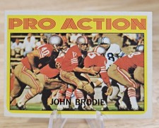 John Brodie 1972 Topps Pro Action #124 