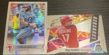 2021-22 Topps/Panini 2 Card Lot Philadelphia Phillies Rhys Hoskins