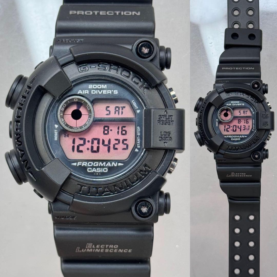 G-SHOCK DW-8200BK-1JF Black Frogman Very good condition With box