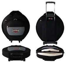 Ahead Bags - AA6024W - 24" Deluxe Heavy Duty Cymbal Case W/Wheels, Handles And