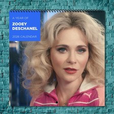 Zooey Deschanel 2026 Wall Calendar 12-Month Celebrity Photo Calendar