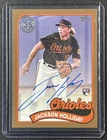 JACKSON HOLLIDAY 2024 TOPPS UPDATE #89BA2-JH 1989 ROOKIE AUTO GOLD RC 20/50