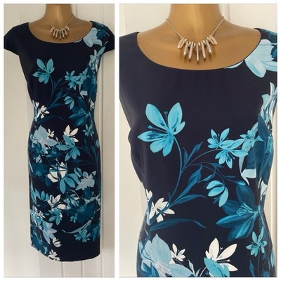 Jacques vert dress size 16 Navy Blue Floral Mother Of The Bride