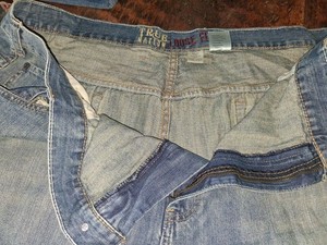 True Nation Loose Fit 52 x 36 Denim Blue Jeans Big & Tall DXL Very Comfortable