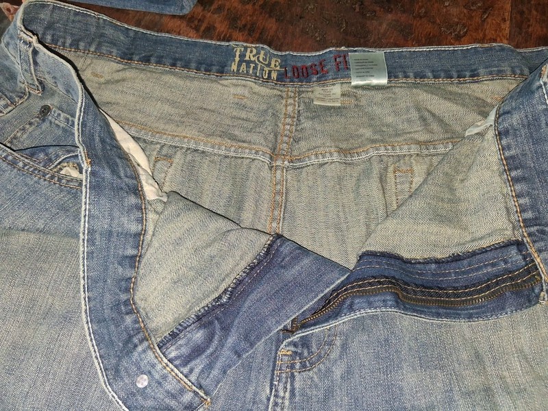 True Nation Loose Fit 52 x 36 Denim Blue Jeans Big & Tall DXL Very Comfortable