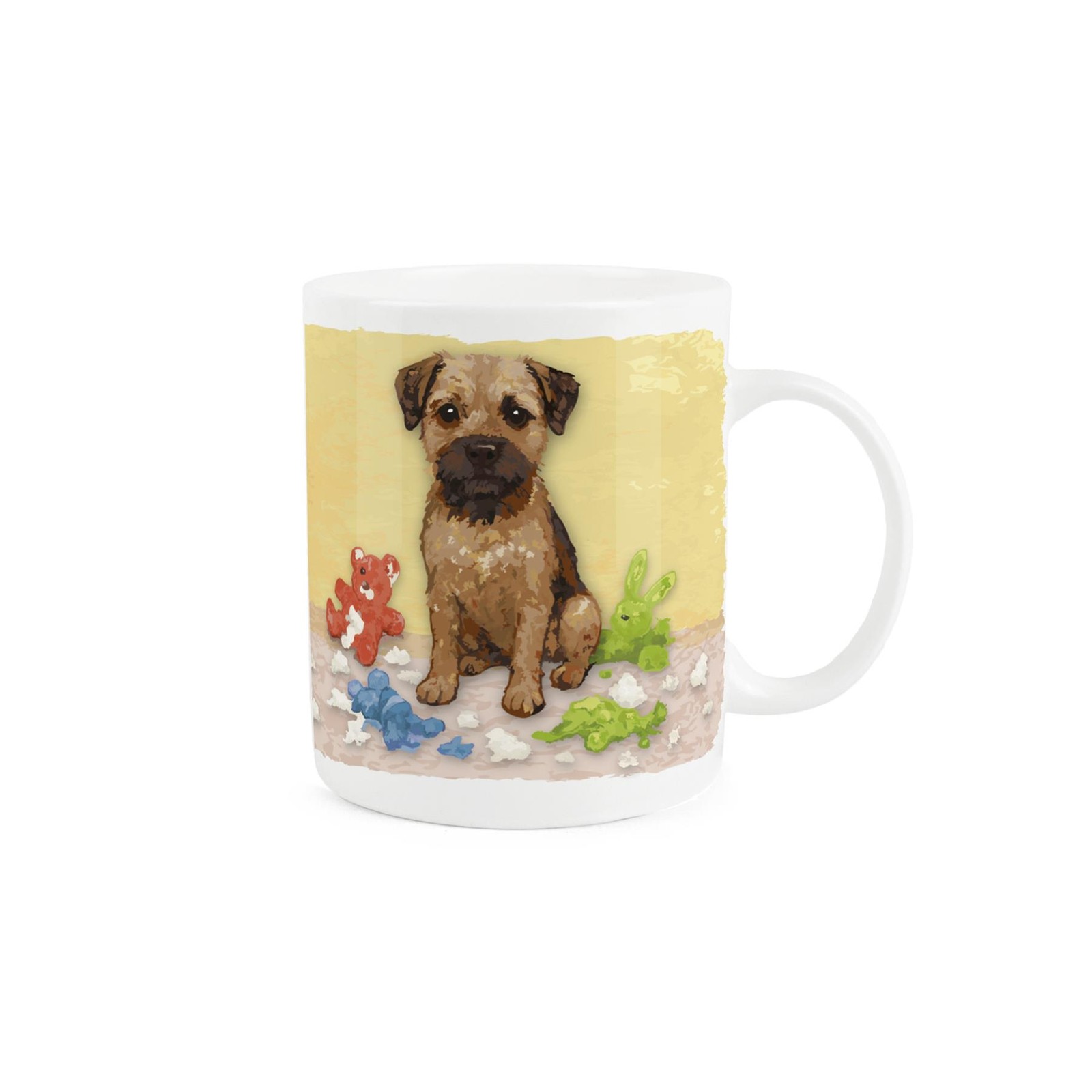 Border Terrier Bone China Mug - Silence Is Golden - Tea/Coffee Cup Gift