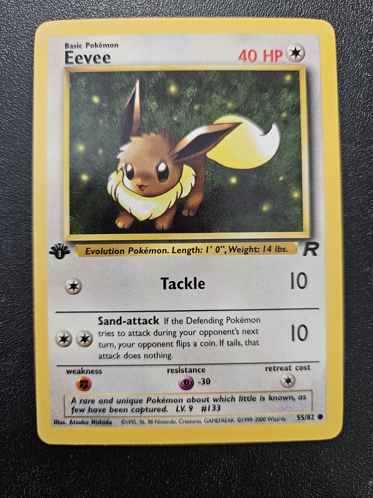 Pokemon 1st Edition Team Rocket Eevee 55/82 NEAR MINT