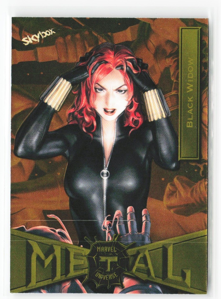 Black Widow 2022 SkyBox Metal Universe Spider-Man Yellow Light FX #13