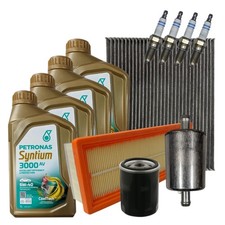 Kit Tagliando Fiat Grande Punto Evo 1.4 Gpl Bi-Fuel Lpg Candele Filtri Olio 5W40