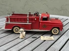 VINTAGE 1960s TONKA NO. 5 SUBURBAN PUMPER FIRE TRUCK With Hose Hydrant Ladder