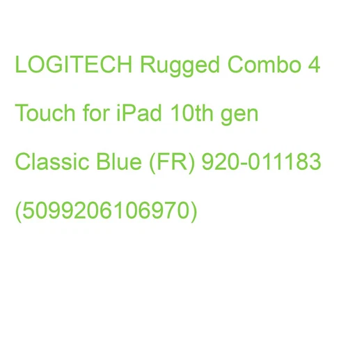 LOGITECH Rugged Combo 4 Touch for iPad 10th gen Classic Blue (FR) 920-011183 (50