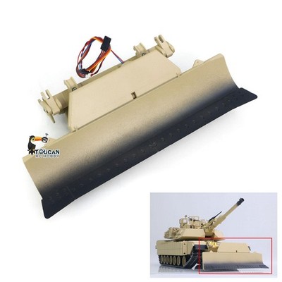 Metal Bulldozer Blade for HengLong 1/16 RC Tank 3918 Abrams M1A2  DIY Spare Part