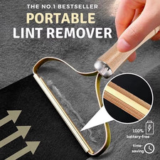 Portable Lint Remover Pet Hair Remover Brush Reusable Manual Lint Roller for S