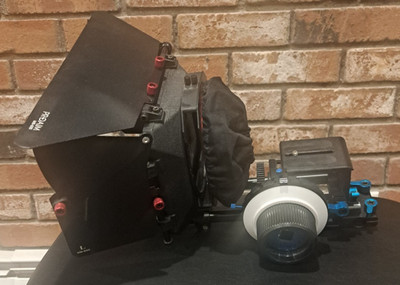 Proaim MB-600 Matte Box with 15mm Quick Release Rail Rods and Follow Focus Kit