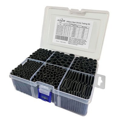 ALEKOR Heat Shrink Tubing Kit - 3:1 Ratio Adhesive Lined, Marine Grade... 