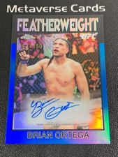 2026 Topps Chrome UFC 1986 Blue #86S-BO Brian Ortega Auto 63/150 Featherweight