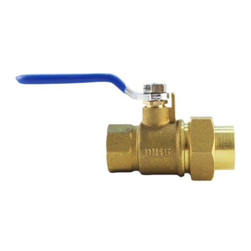 Brass Ball Valve with Blue Lever Handle for Use in Standard For Water Systems - Zdjęcie 8 z 15