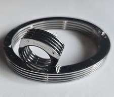 Zoppini Set Gioielli Uomo Acciaio Inox Bracciale Anello Made in Italy Anello Misura 61