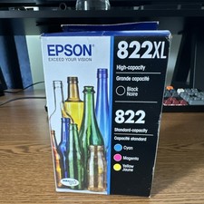 Epson 822XL Genuine Ink Cartridge Set Black Cyan Magenta Yellow C13T05X923