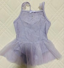 Chacott Girls' Purple Nylon Leotard Size 110 Dance Gymnastics Used